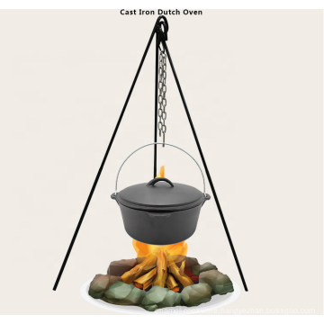 Camping Tripod Forged Iron Designed to hold Cast Iron Cookware